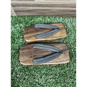 Japanese Kimono Wooden SHOES SANDALS  Womens ‎ Yukata From Japan Size 7 -7.5